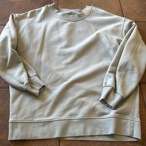 Silver blue lululemon perfectly oversize crew sweatshirt